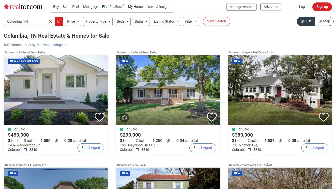 Columbia, TN Real Estate - Columbia Homes for Sale | realtor.com®